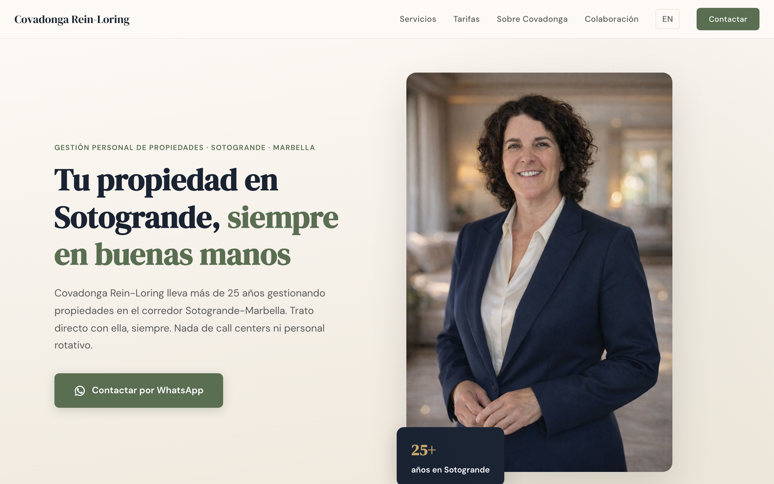 Covadonga Rein-Loring website